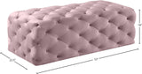 Casey Contemporary Ottoman: Elegant Deep Tufting & Plush Comfort for a Glamorous Living Space