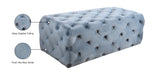 Casey Contemporary Ottoman: Elegant Deep Tufting & Plush Comfort for a Glamorous Living Space