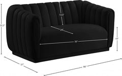 Dixie Velvet Loveseat