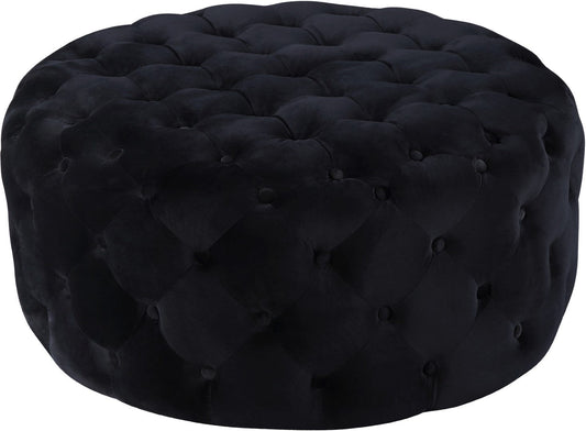 Addison Luxurious Contemporary Ottoman with Deep Button Tufting for Chic Home Decor and Comfort