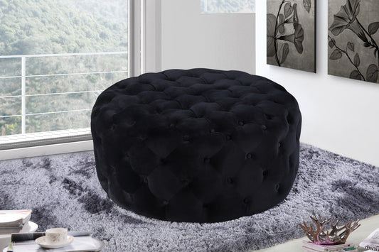 Addison Luxurious Contemporary Ottoman with Deep Button Tufting for Chic Home Decor and Comfort