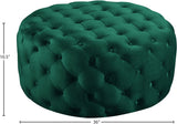 Addison Luxurious Contemporary Ottoman with Deep Button Tufting for Chic Home Decor and Comfort