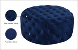 Addison Luxurious Contemporary Ottoman with Deep Button Tufting for Chic Home Decor and Comfort