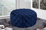 Addison Luxurious Contemporary Ottoman with Deep Button Tufting for Chic Home Decor and Comfort