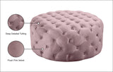 Addison Luxurious Contemporary Ottoman with Deep Button Tufting for Chic Home Decor and Comfort
