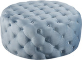 Addison Luxurious Contemporary Ottoman with Deep Button Tufting for Chic Home Decor and Comfort