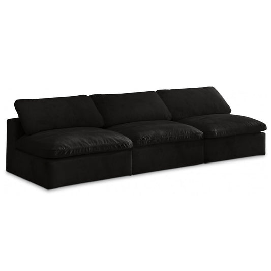 Cozy Velvet Comfort Modular Armless Sofa