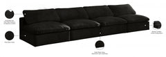 Cozy Velvet Comfort Modular Armless Sofa