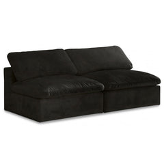 Cozy Velvet Comfort Modular Armless Sofa