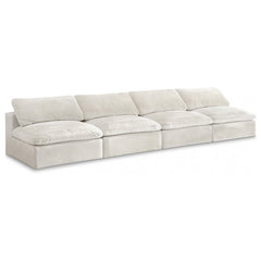 Cozy Velvet Comfort Modular Armless Sofa