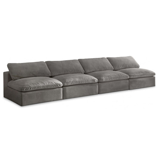 Cozy Velvet Comfort Modular Armless Sofa