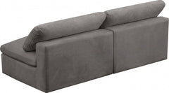 Cozy Velvet Comfort Modular Armless Sofa