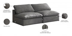 Cozy Velvet Comfort Modular Armless Sofa