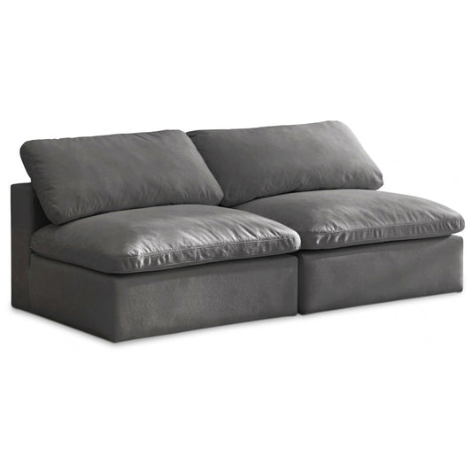 Cozy Velvet Comfort Modular Armless Sofa