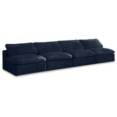 Cozy Velvet Comfort Modular Armless Sofa