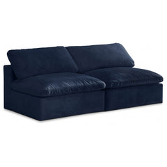 Cozy Velvet Comfort Modular Armless Sofa