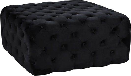 Ariel Contemporary Ottoman Bench with Deep Button-Tufting for Luxury Seating and Relaxation