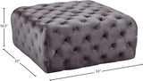 Ariel Contemporary Ottoman Bench with Deep Button-Tufting for Luxury Seating and Relaxation