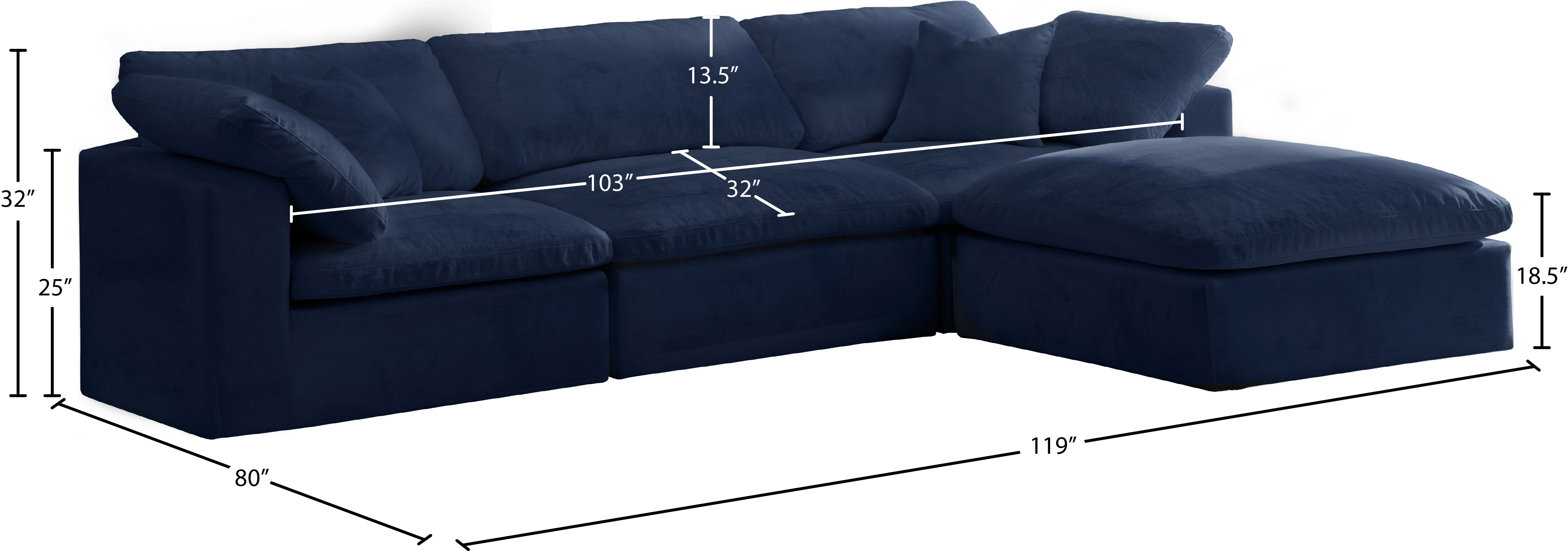 Cozy Velvet Comfort Modular Sectional