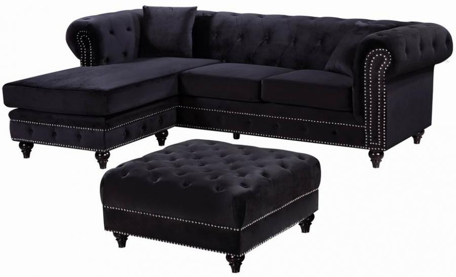 Sabrina Velvet Reversible 2pc. Sectional