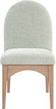 Waldorf - Chenille Dining Side Chair With Natural Legs