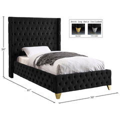 Savan Velvet Bed