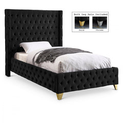 Savan Velvet Twin Bed