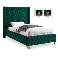 Savan Velvet Twin Bed