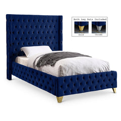 Savan Velvet Twin Bed