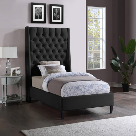 Fritz Velvet Twin Bed