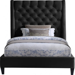 Fritz Velvet Twin Bed