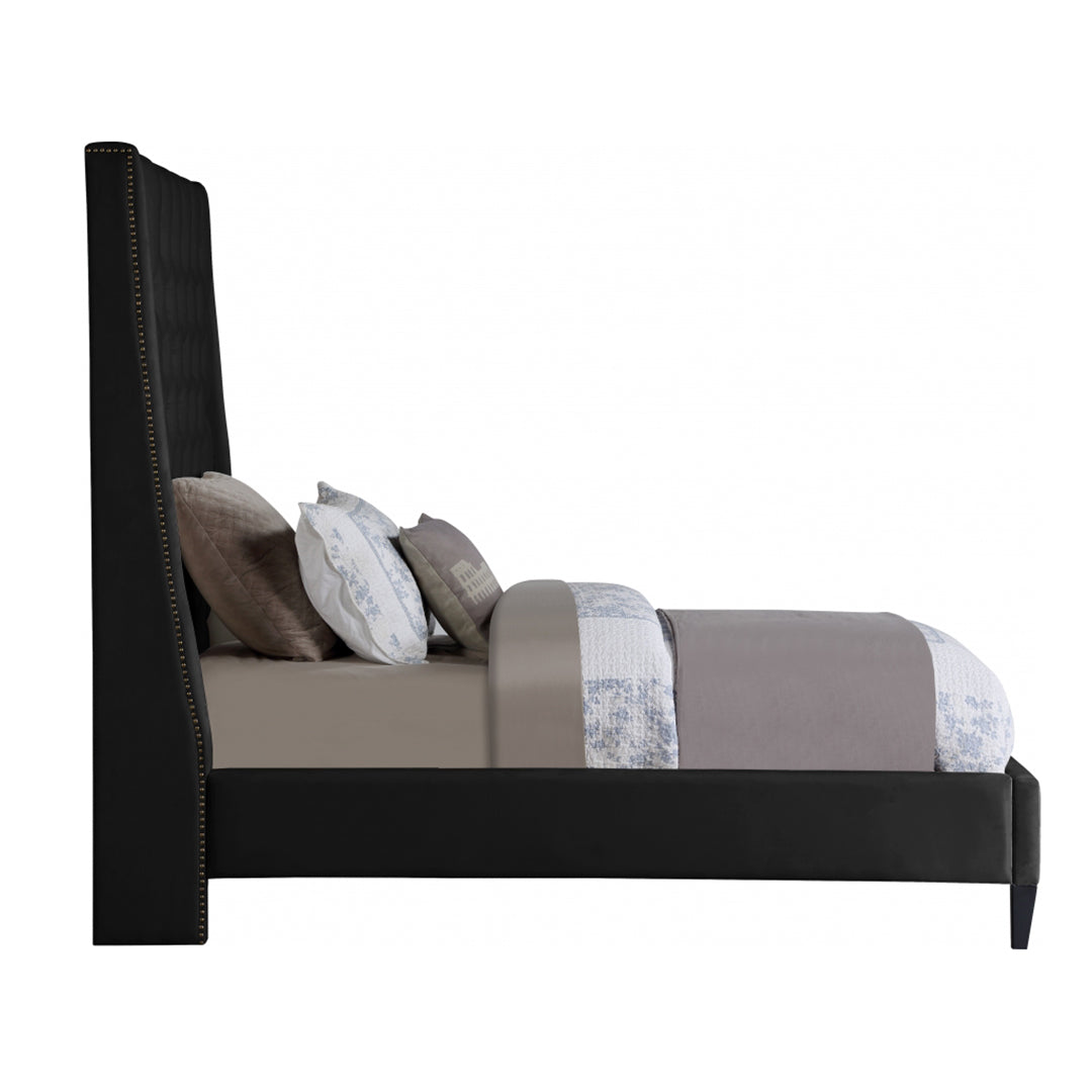 Fritz Velvet Twin Bed