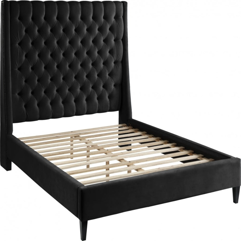 Fritz Velvet Twin Bed