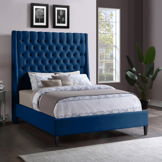 Fritz Velvet King Bed