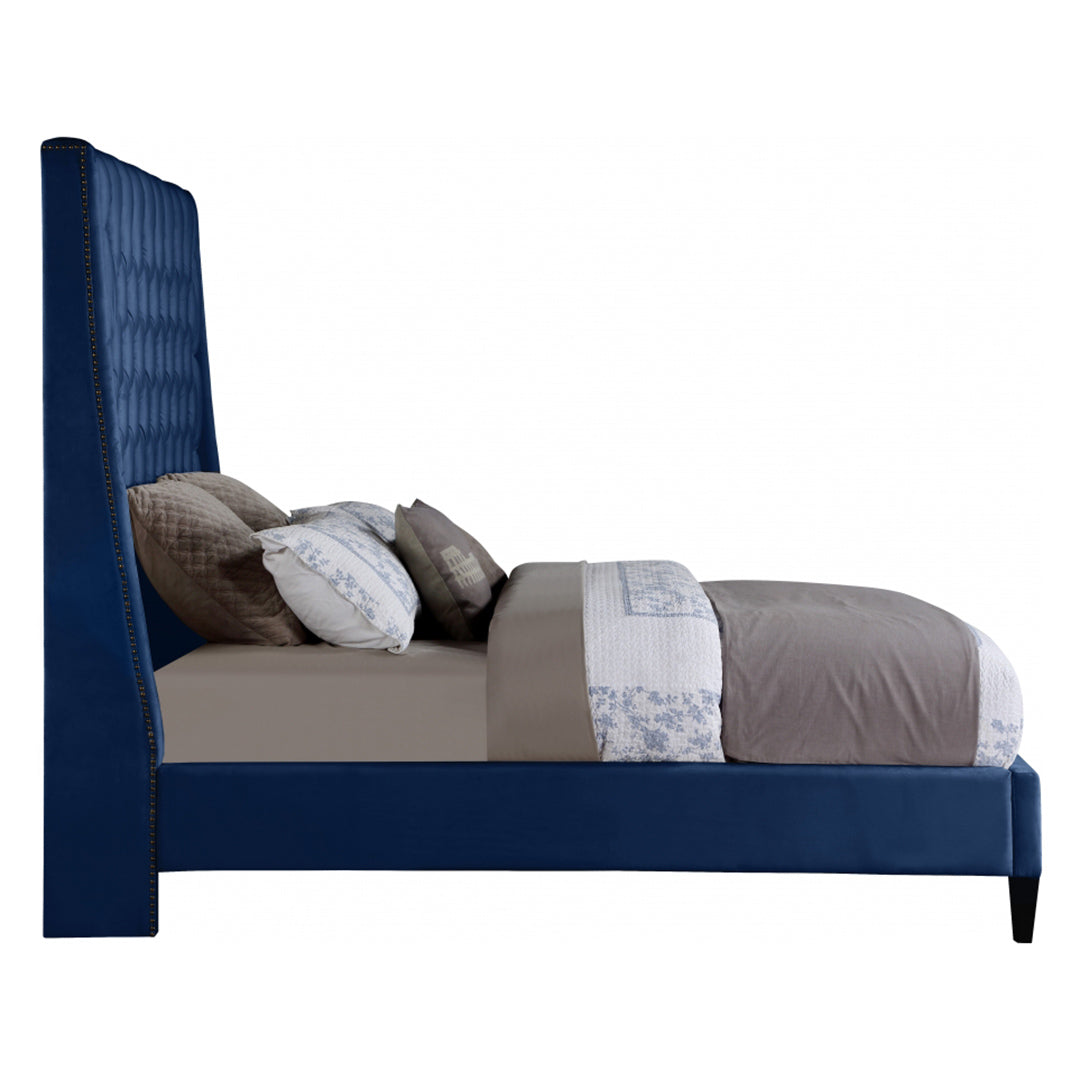 Fritz Velvet King Bed