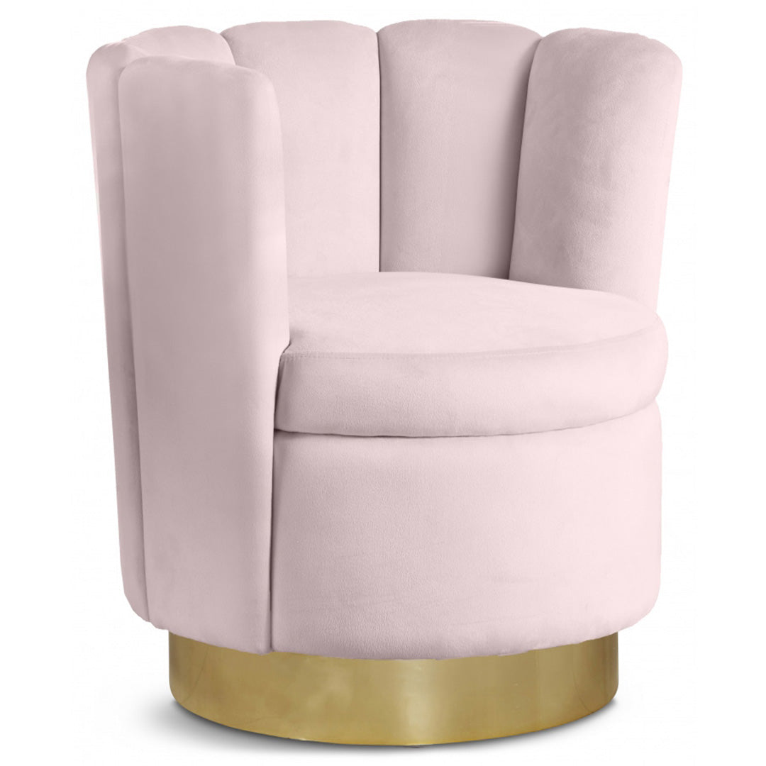 Lily Velvet Swivel Accent Chair