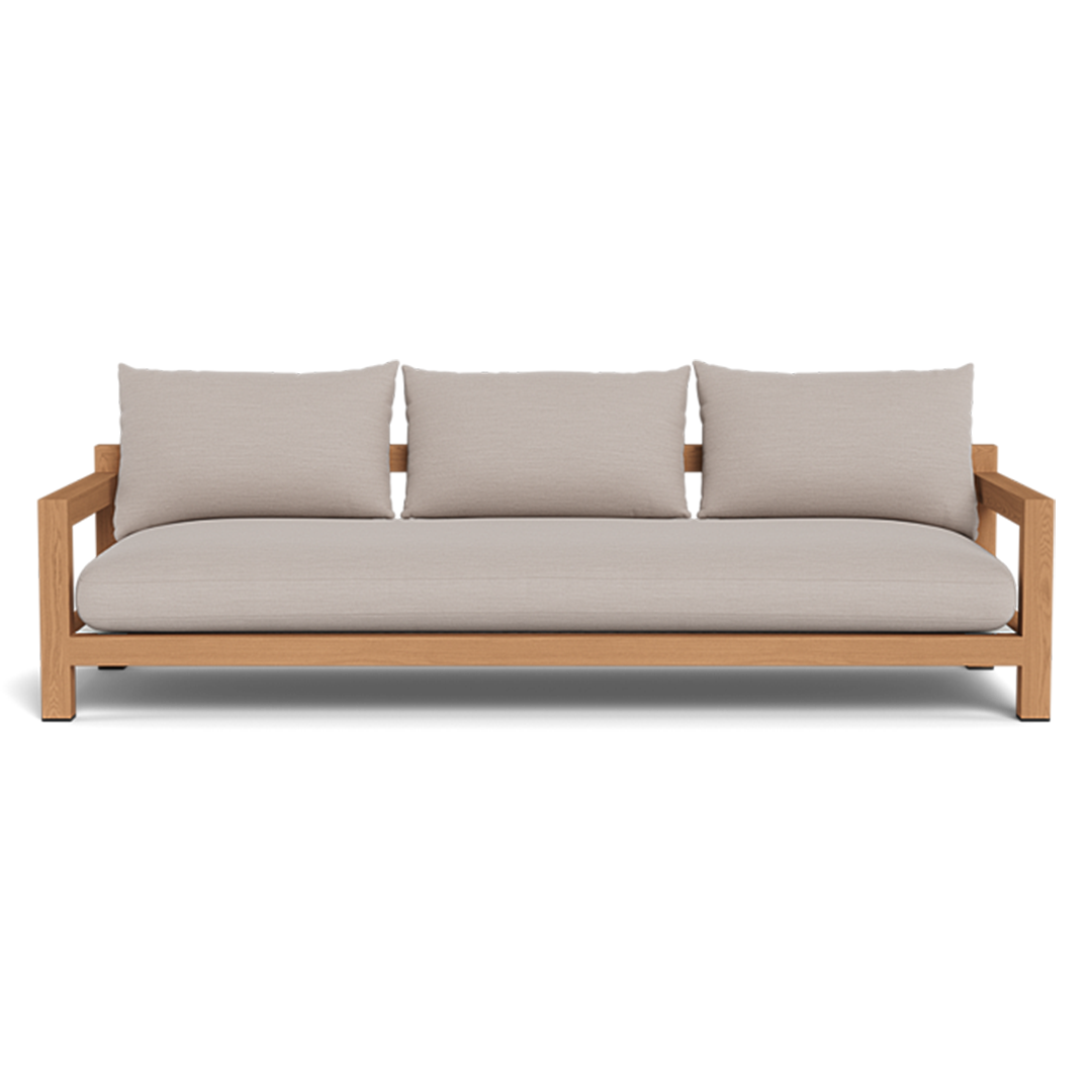 Pacific 3 Seat Sofa (Teak Natural / Panama Grafito / Batyline White)