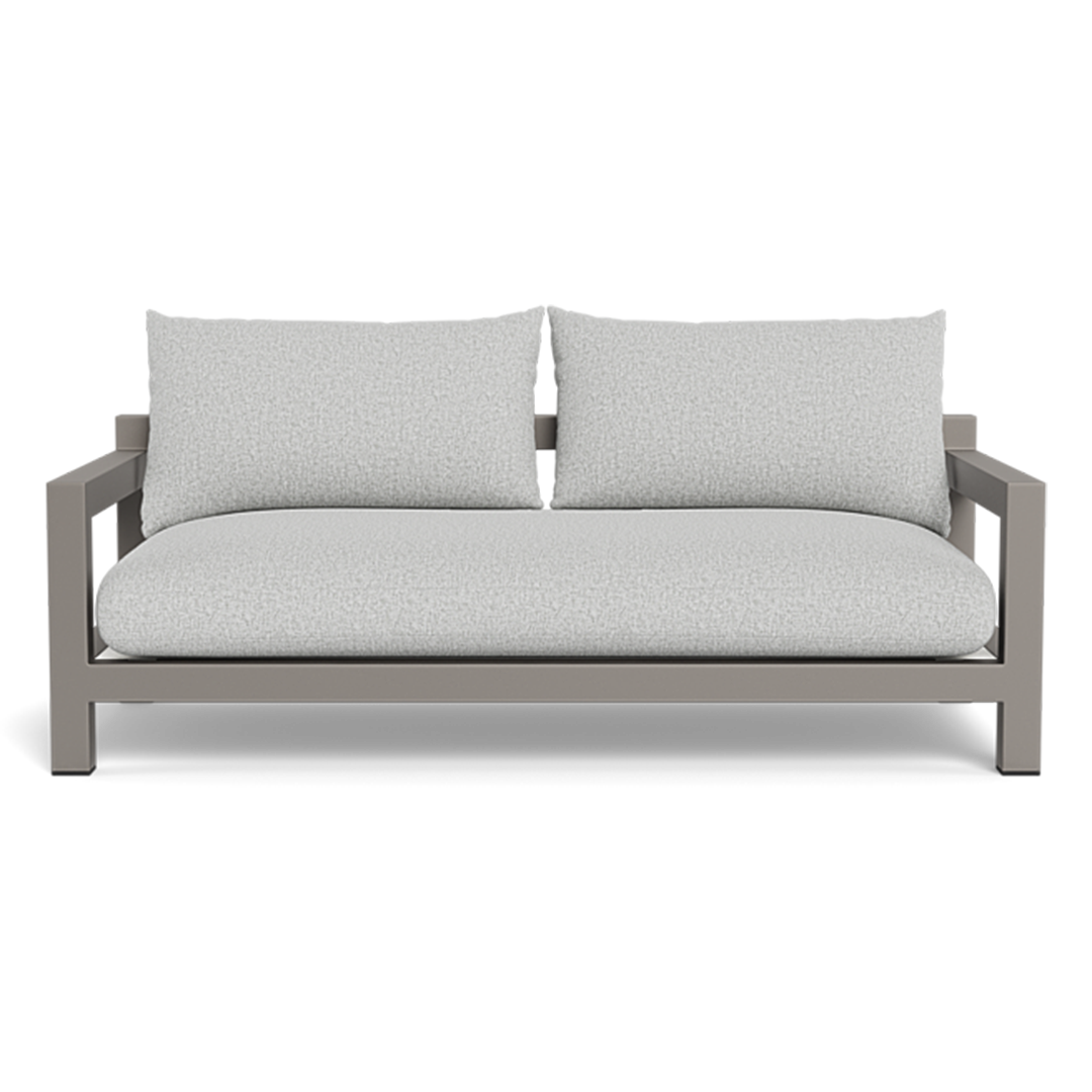 Pacific Aluminum 2 Seat Sofa (Aluminum Taupe / Panama Grafito / Batyline White)