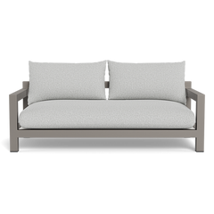 Pacific Aluminum 2 Seat Sofa (Aluminum Taupe / Panama Grafito / Batyline White)