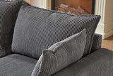 HARLOW 114" Corduroy Sofa w/ Storage
