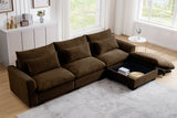 PERTH 122" 3-Seater Sofa with 1 ottoman