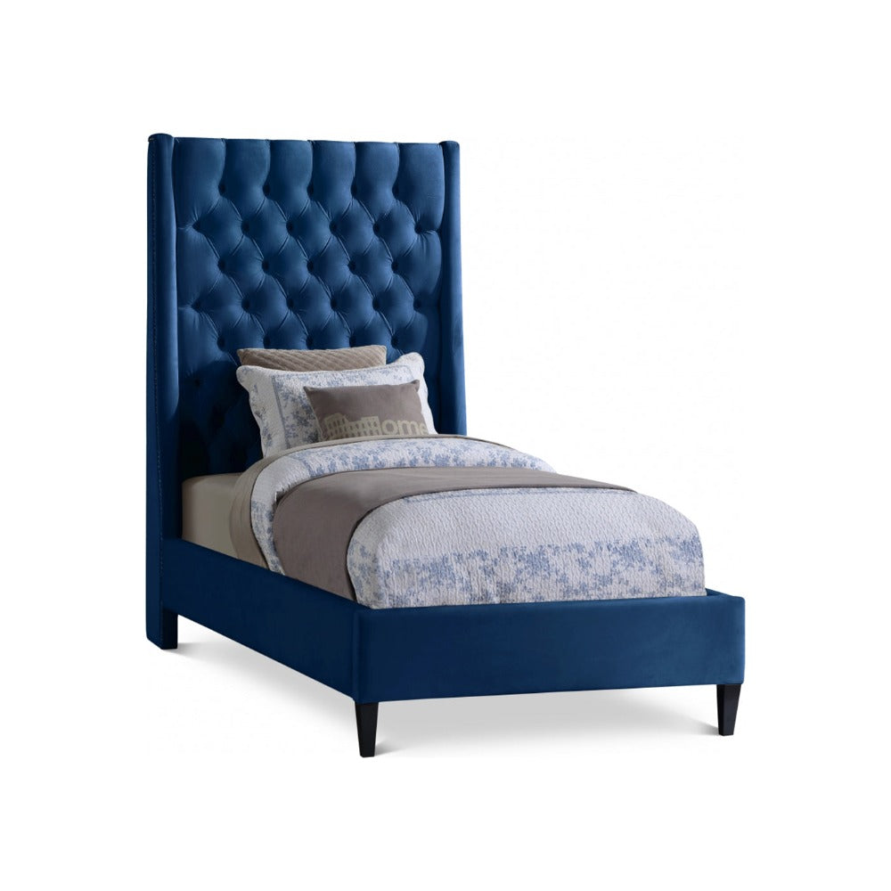 Fritz Velvet Twin Bed