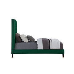 Harlie Velvet Twin Bed