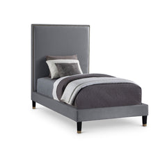 Harlie Velvet Twin Bed