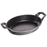 STAUB Cast Iron 8-inch x 5.5-inch Oval Gratin Baking Dish