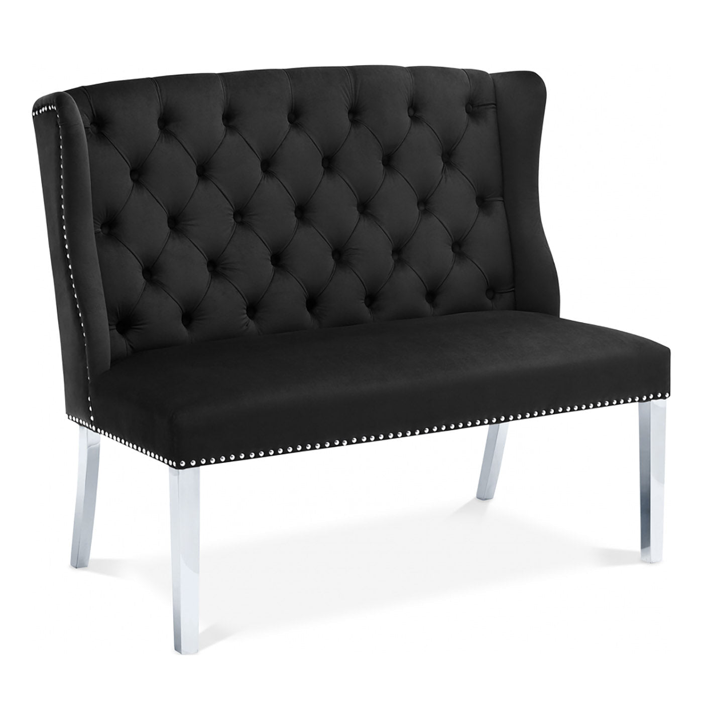 Suri Velvet Settee Bench