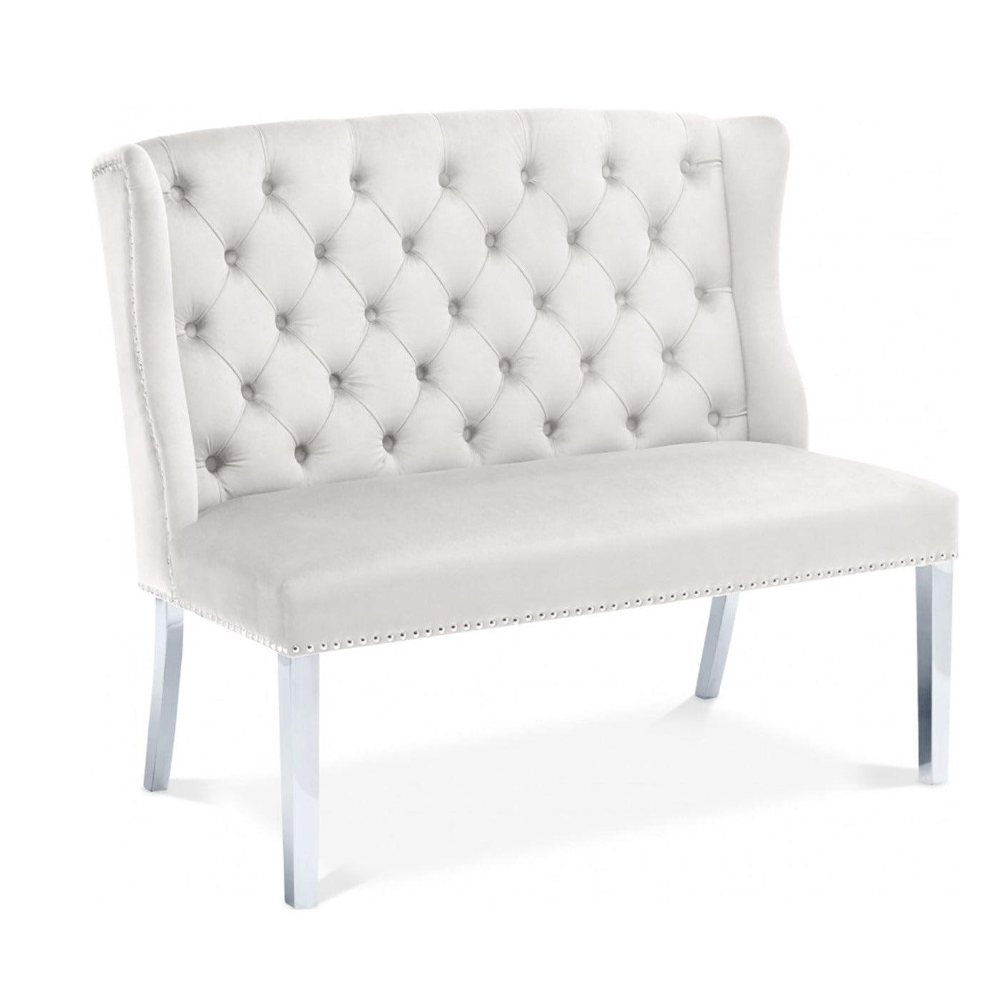 Suri Velvet Settee Bench