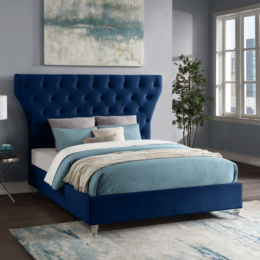 Kira Velvet King Bed