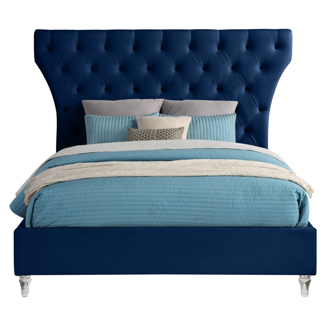 Kira Velvet King Bed