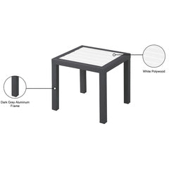 Nizuc End Table - White